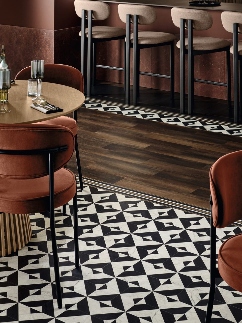 DC456 - Echo Keys | An LVT Design floor for Commercial spaces